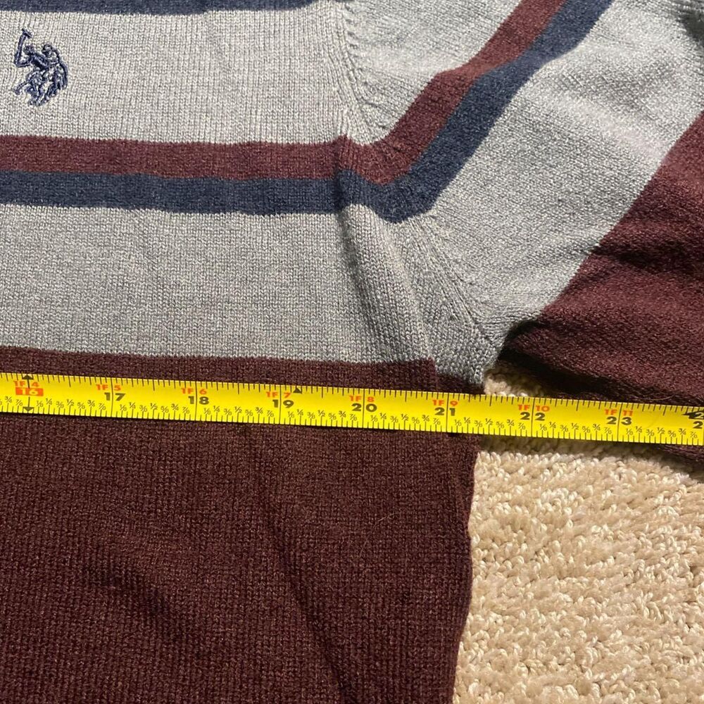Us-polo-assn Men's Burgundy Cardigan - Picture 6 of 7